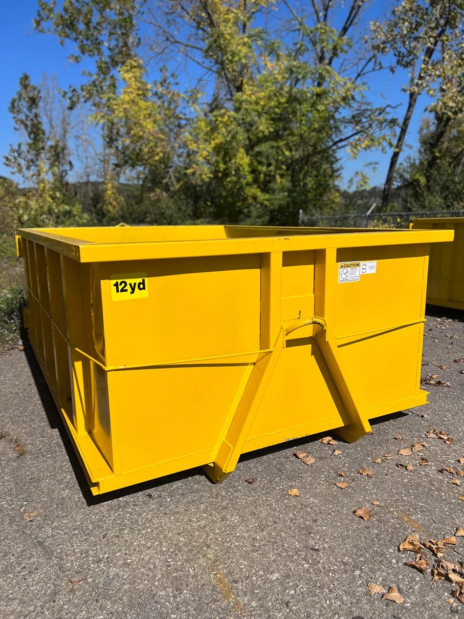 12 yard roll-off dumpster from Suncoast Dumpster Rentals