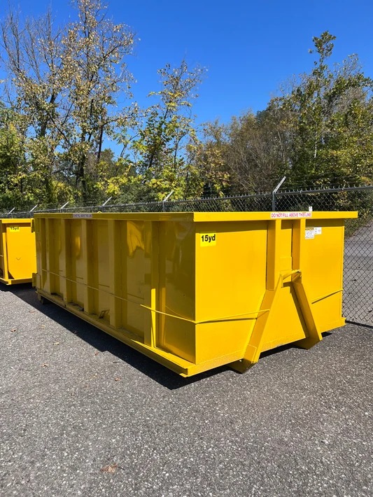 15 yard roll-off dumpster from Suncoast Dumpster Rentals